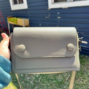 Elegant Gray Crossbody Bag